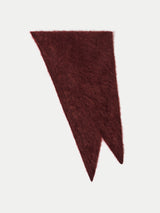 Halo Cashmere Triangle Scarf | Burgundy