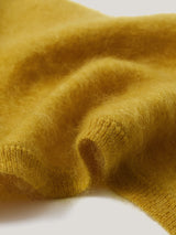 Halo Cashmere Triangle Scarf | Mustard