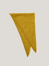 Halo Cashmere Triangle Scarf | Mustard