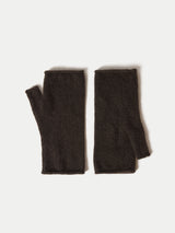 Cashmere Mittens | Brown