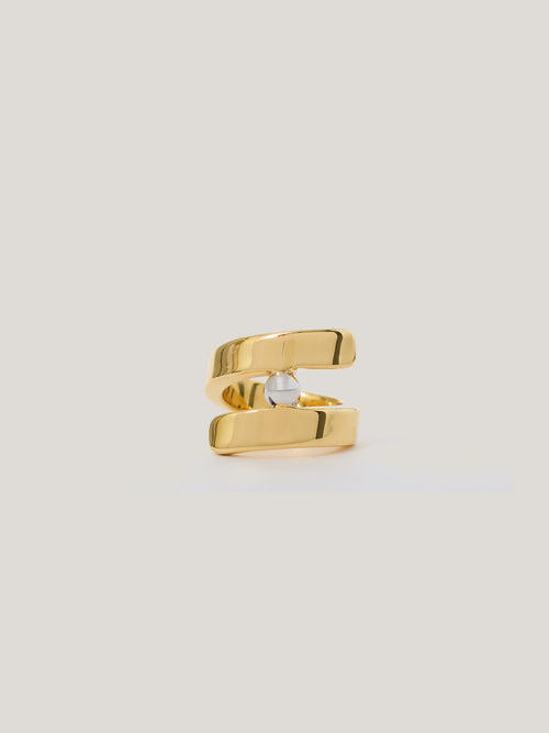 Mixed Metal Bead Ring | Multi
