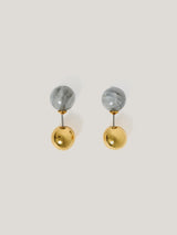 Reversible Stud Earring | Gold