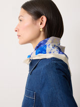 Patchwork Bandana Scarf | Blue