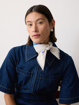 Patchwork Bandana Scarf | Blue