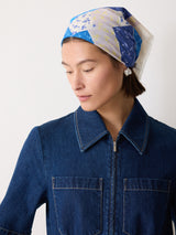 Patchwork Bandana Scarf | Blue