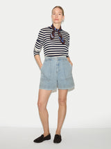 Denim Patch Pocket Short | Light Blue Wash