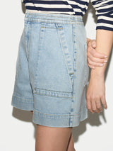 Denim Patch Pocket Short | Light Blue Wash