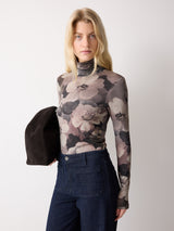 Antique Floral Printed Polo | Multi