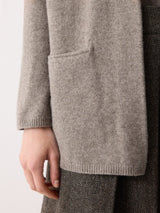 Wool Blend Relaxed Cardigan | Taupe