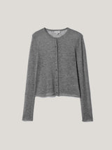 Tissue Wool Cardigan | Grey