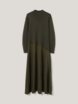 Pleated Skirt Jumper Dress