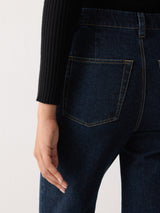 Denim Tailored Bootleg Trouser | Indigo