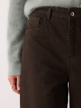 Lucia High Waisted Jean | Brown