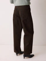 Lucia High Waisted Jean | Brown