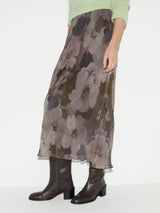 Antique Floral Midi Skirt | Multi