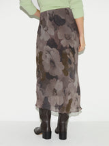 Antique Floral Midi Skirt | Multi
