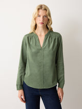 Baby Cord Long Sleeve Top | Green
