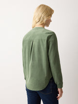 Baby Cord Long Sleeve Top | Green