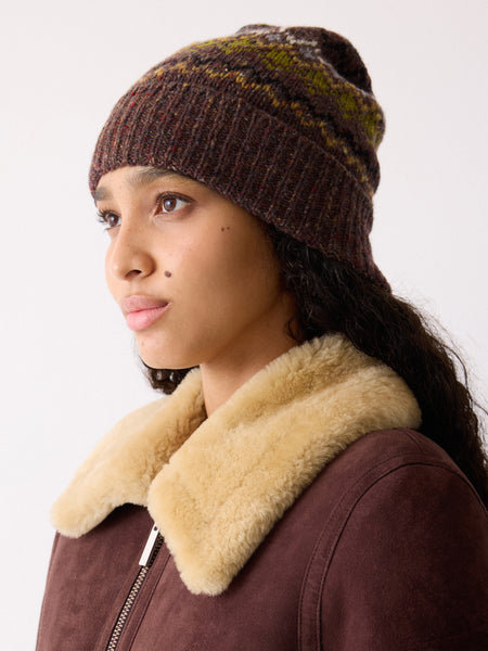Fairisle Beanie | Brown – Jigsaw