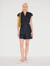 Denim Lyocell Playsuit | Indigo