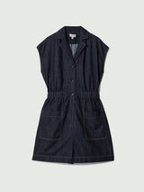 Denim Lyocell Playsuit | Indigo