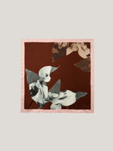 Future Botanic Silk Scarf | Red