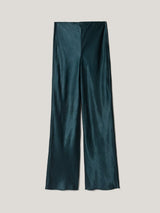 Satin Bias Trouser | Green