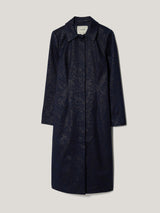Jacquard Brocade Jacket | Navy