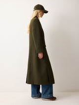 Farringdon Side Split Coat | Khaki