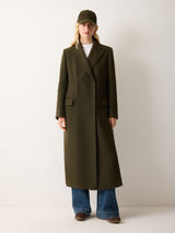 Farringdon Side Split Coat | Khaki