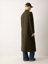 Farringdon Side Split Coat | Khaki