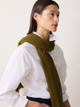 Wool Silk Pashmina | Green