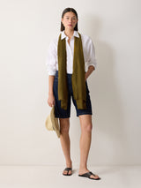 Wool Silk Pashmina | Green