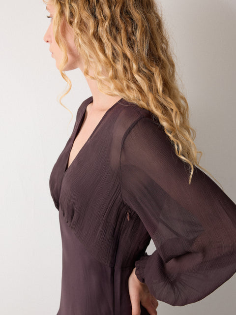 Full Sleeve Bias Dress Wingspan