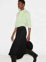 Stretch Crepe Skirt | Black