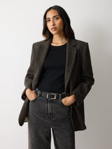 Langford Wool Blazer | Brown