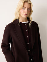 Double Faced Tailored Coat | Brown