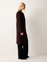 Double Faced Tailored Coat | Brown