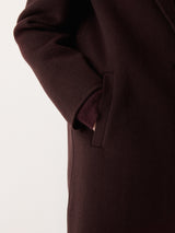 Double Faced Tailored Coat | Brown