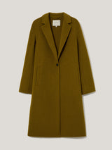 Double Faced Tailored Coat | Green