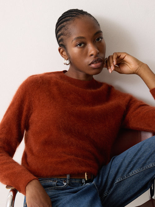 Halo Cashmere Jumper | Auburn