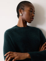 Halo Cashmere Jumper | Dark Green