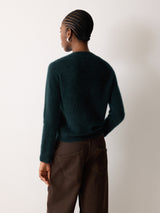 Halo Cashmere Jumper | Dark Green