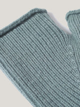 Wool Cashmere Blend Mitten | Blue
