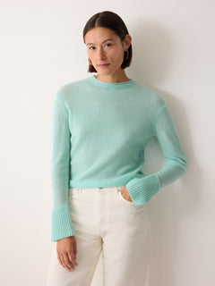 Cloud Cashmere Eldon Jumper | Aqua