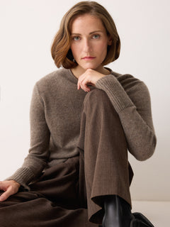 Cloud Cashmere Eldon Jumper | Taupe