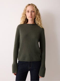 Cloud Cashmere Eldon Jumper | Khaki