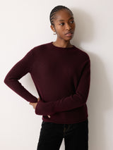 Cloud Cashmere Eldon Jumper | Burgundy