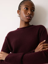 Cloud Cashmere Eldon Jumper | Burgundy