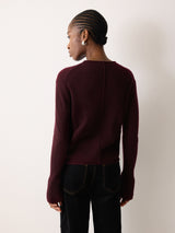 Cloud Cashmere Eldon Jumper | Burgundy